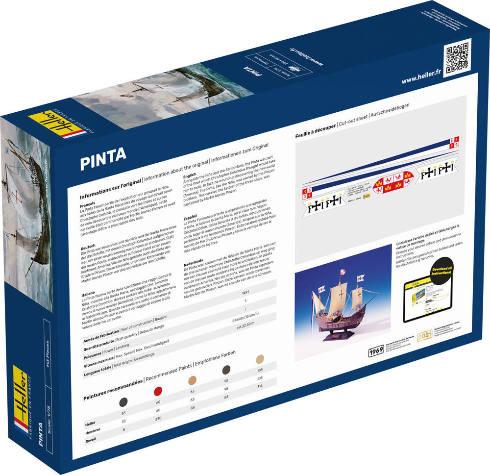 Heller Starter Kit Pinta 1/75 maquette bateau voilier