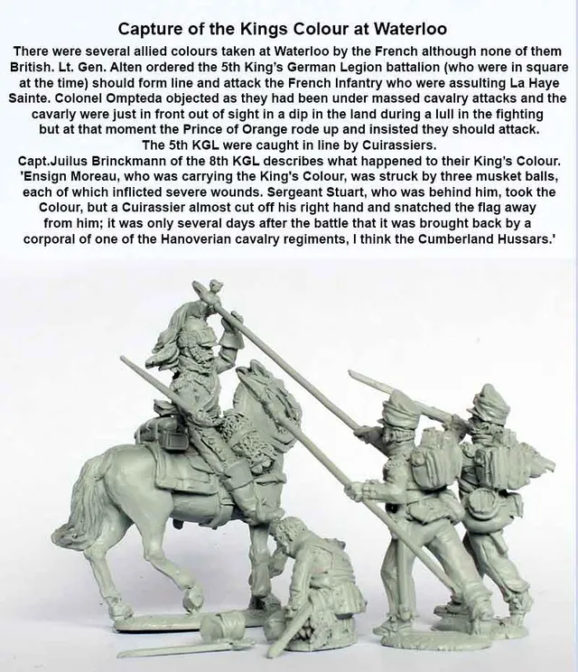 Perry Miniatures Napoleonic NX 3 figurines capture drapeau métal