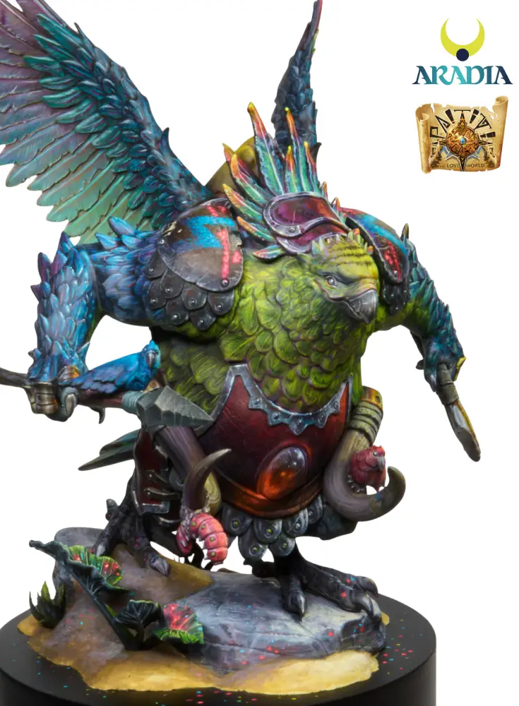 Aradia Paititi Vucub Caquix figurine 75mm perroquet