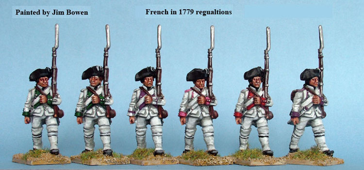Perry Miniatures AWI AW154 Fusiliers français figurines 1779