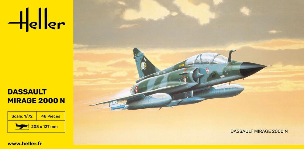 Heller Historical Mirage 2000 N 1/72 maquette avion militaire