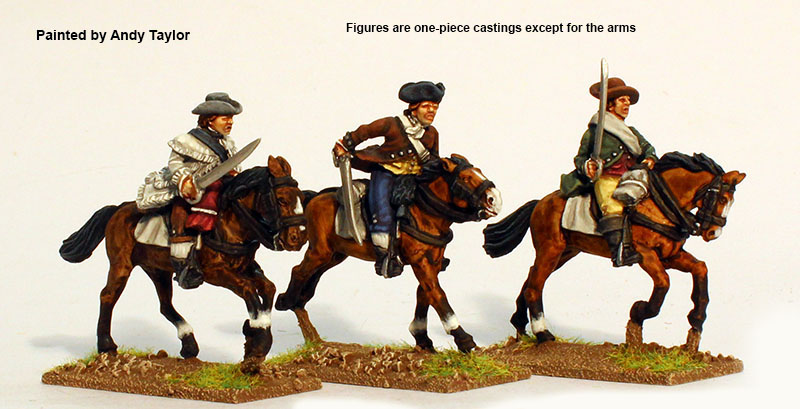 Perry American War AW181 milice montée figurines 28mm métal