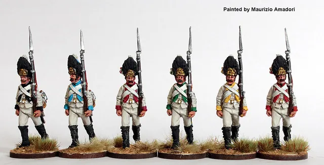 Perry Miniatures SAX4 Grenadiers saxons marche tenue 1806
