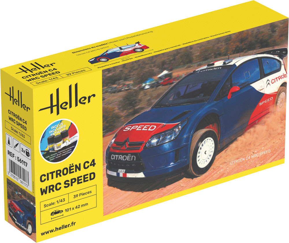 Heller Starter Kit Citroën C4 WRC Speed 1/43 maquette voiture