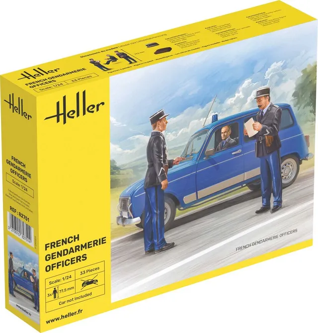 Heller Historical Collection Gendarmerie Officers 1/24 maquette figurines