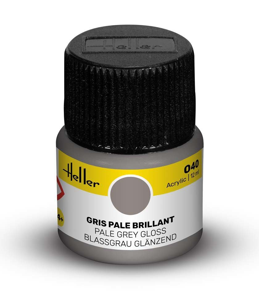 Heller Historical Collection peinture Acrylic 040 gris pâle brillant