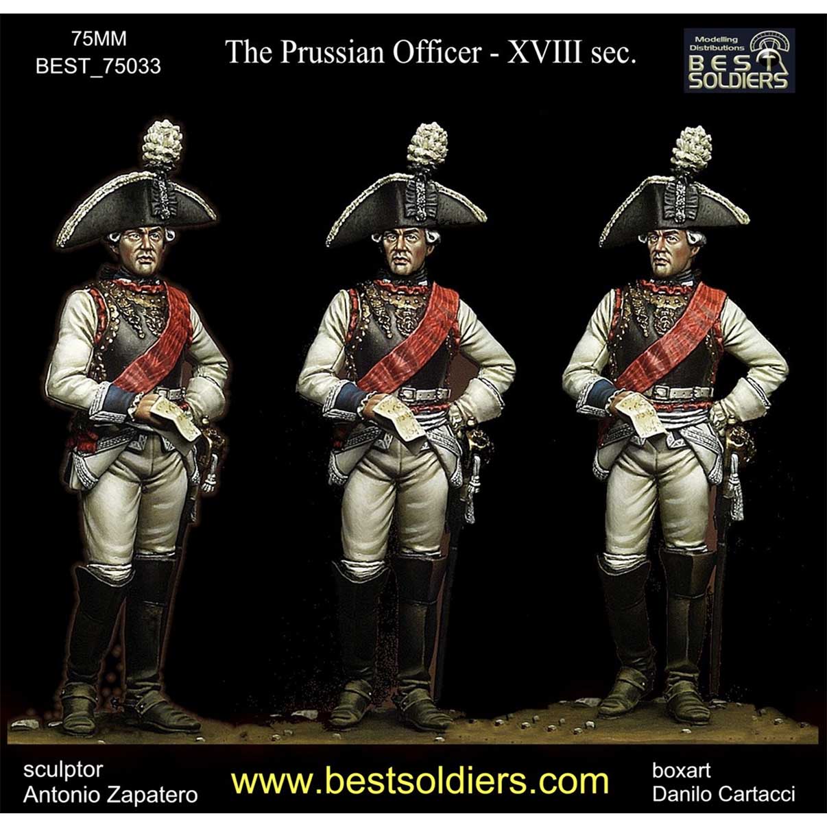 ART GIRONA Miniatures Officier Prussien figurine XVIIIe