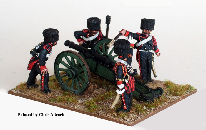 Perry Napoleonic FN111 Garde Artillerie canon 6 pdr figurine