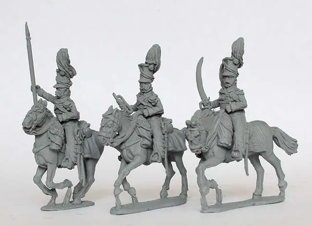 Perry Napoleonic AN 54 uhlans commandement galop 3e régiment