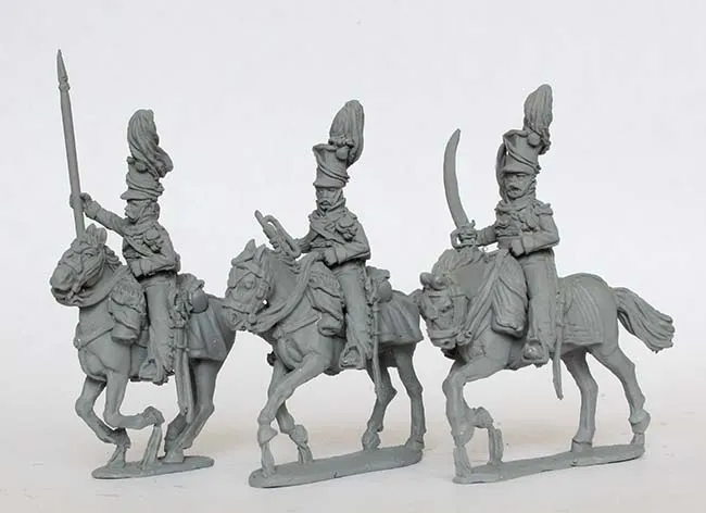 Perry Napoleonic AN 54 uhlans commandement galop 3e régiment