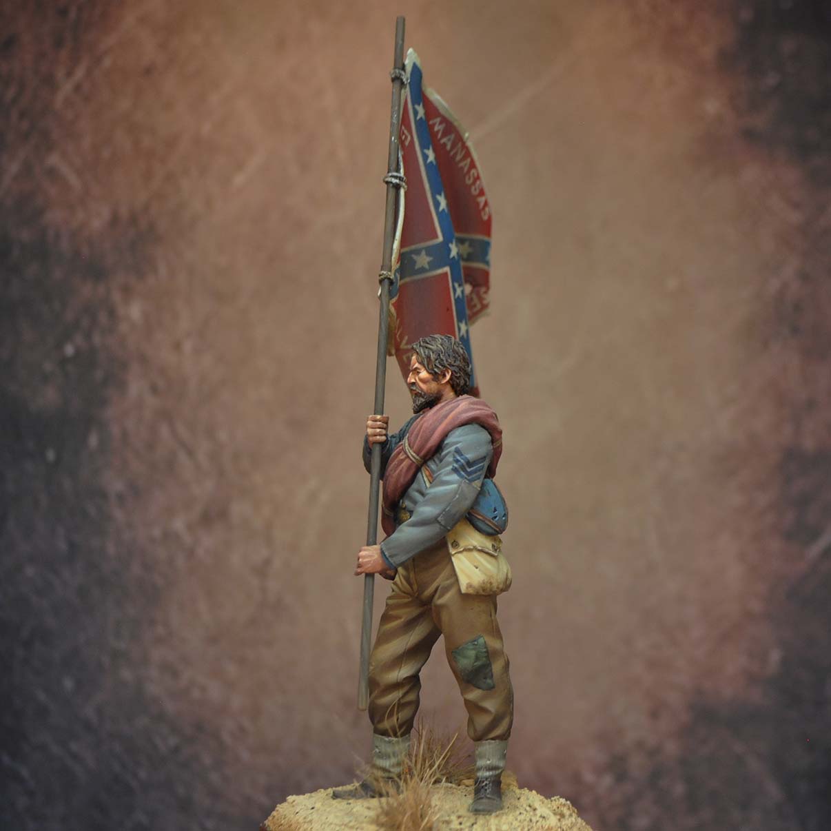 Art Girona 70mm Color Bearer 11th Mississippi figurine 1863