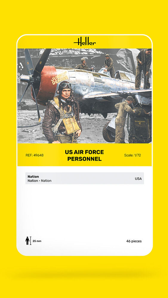 Heller Historical Collection US Air Force figurines 1/72