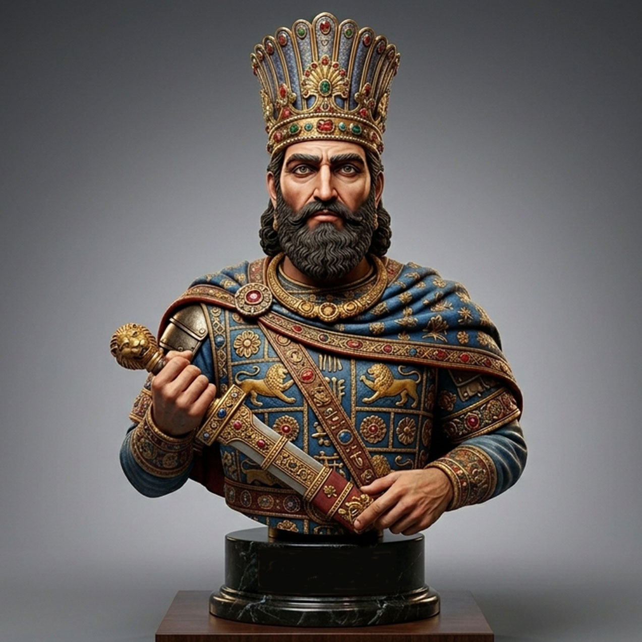 Art Girona Busts Cyrus II le Grand buste Perse antique
