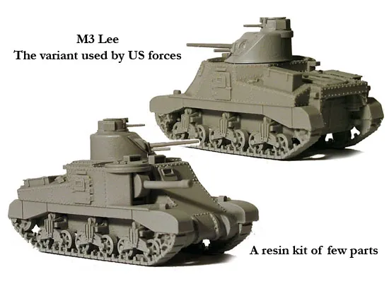 Perry BM 7 char M3 Lee résine 1/56