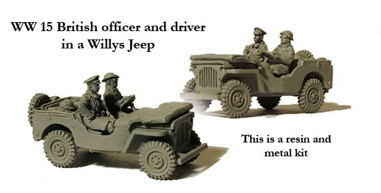 Perry Miniatures World War 2 WW 15 Jeep Willys maquette 28mm