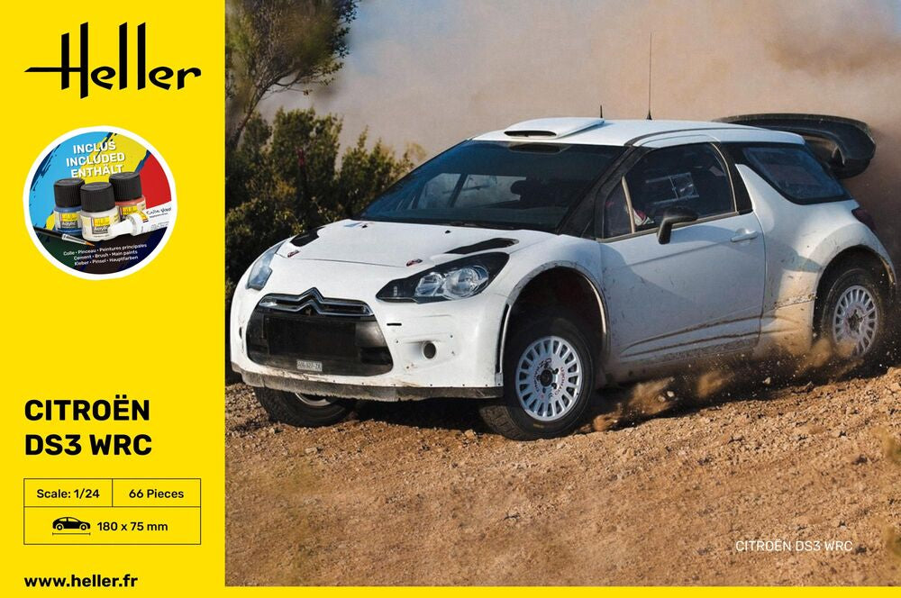 Heller Starter Kit Citroen DS3 WRC maquette 1/24 complète