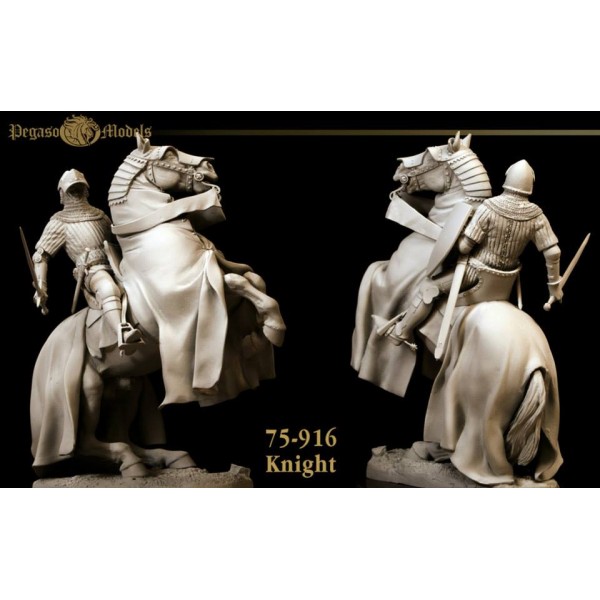 Art Girona Miniatures Medieval Knight figurine 90mm à peindre