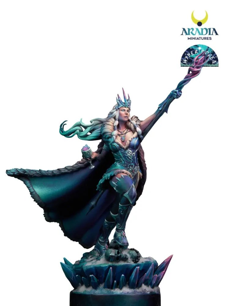 Aradia Minis Hyperborea Skadi figurine résine 75mm