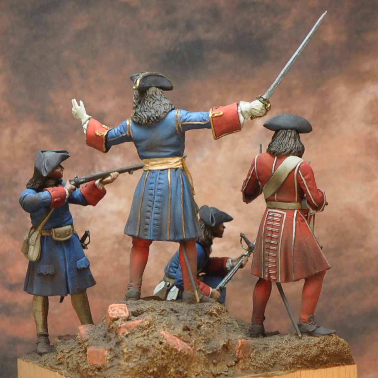 Art Girona Spanish Serie Siège Barcelone 1714 figurine