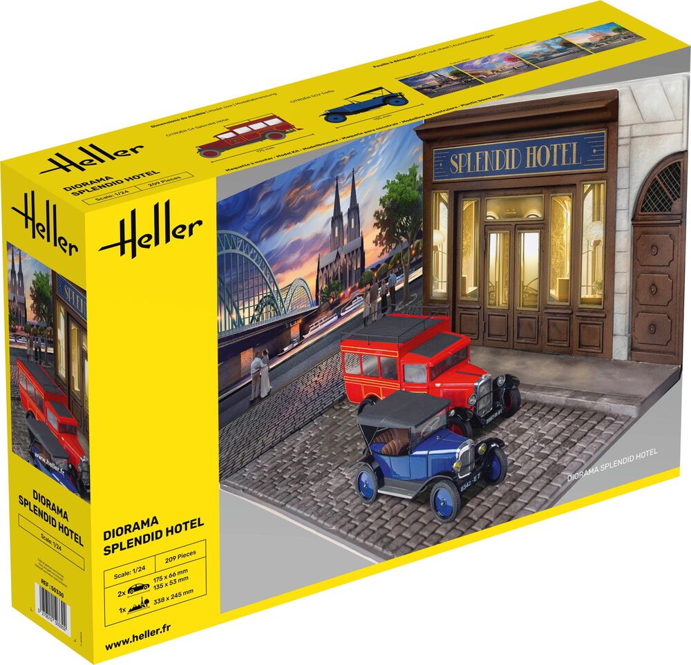 Heller Historical Splendid Hotel diorama 1/24