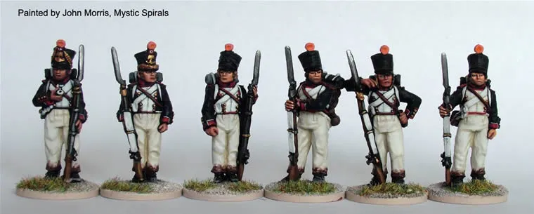 Perry Miniatures Napoleonic FN81 fusiliers ligne figurines 28mm repos