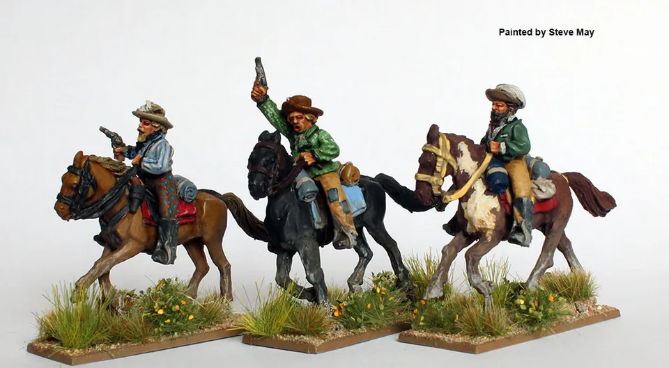 Perry American Civil War ACW 110 Bushwhackers figurines galop