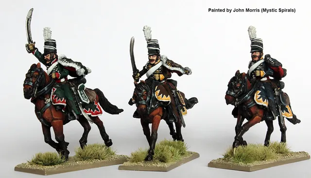 Perry EP33 Hussards mirlitons charge figurines métal cavalerie