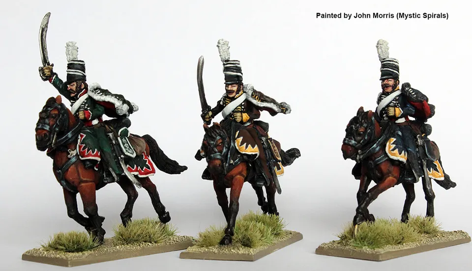 Perry EP33 Hussards mirlitons charge figurines métal cavalerie