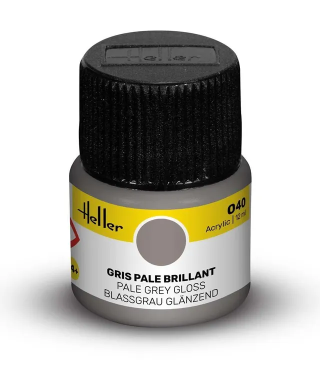 Heller Historical Collection peinture Acrylic 040 gris pâle brillant