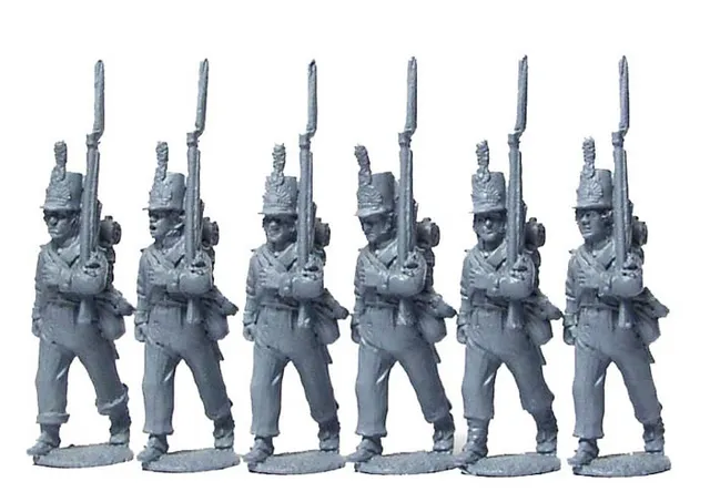 Perry Miniatures Napoleonic DB13 Milice hollandaise figurines marche