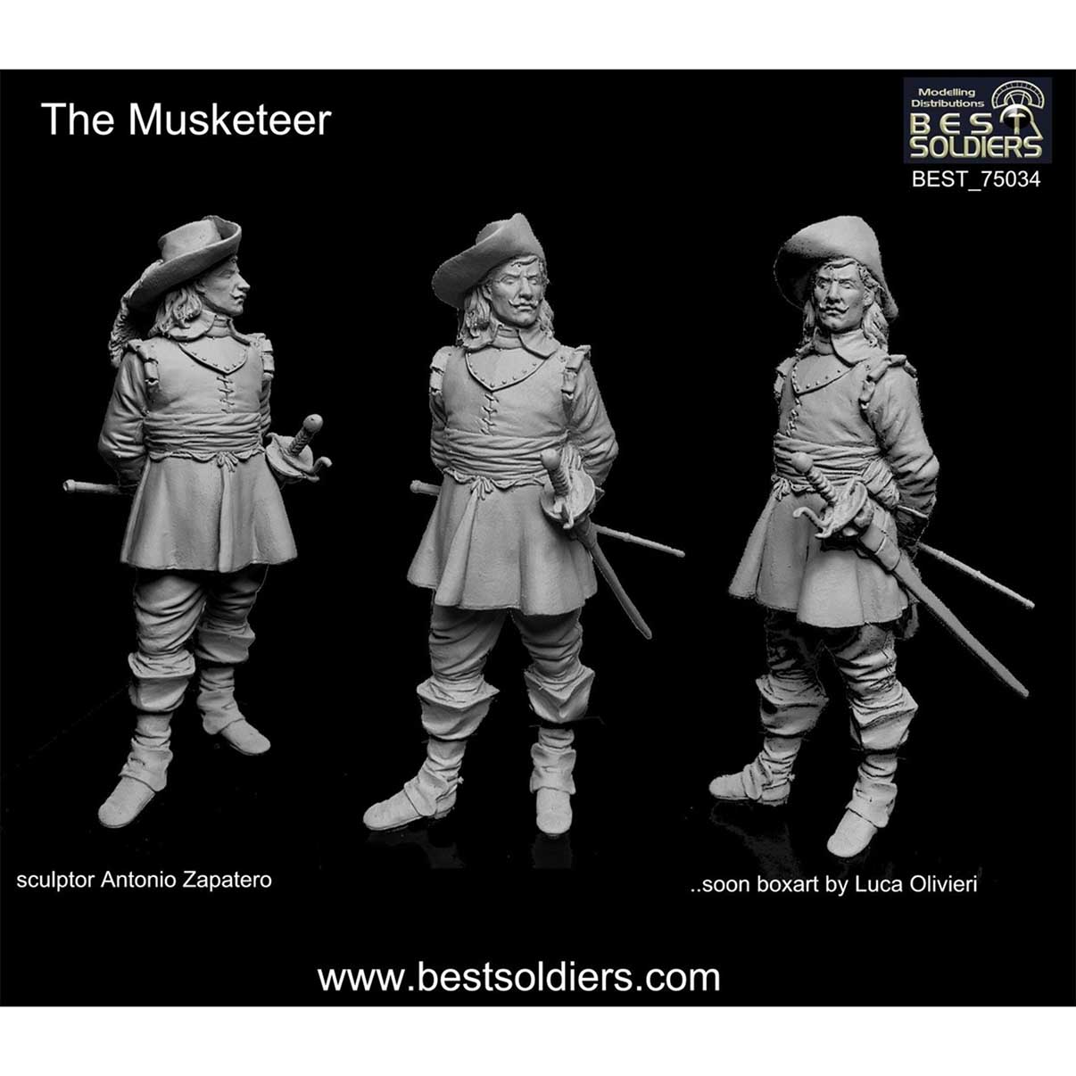 ART GIRONA Miniatures The Musketeer figurine mousquetaire XVIIe