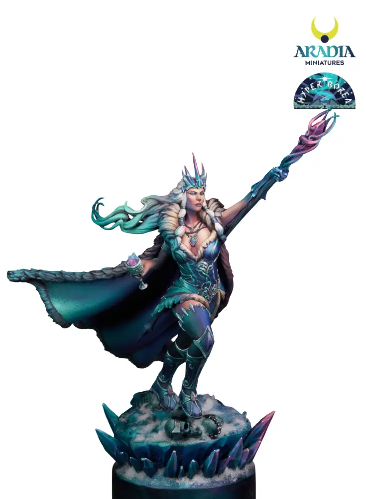 Aradia Minis Hyperborea Skadi figurine résine 75mm