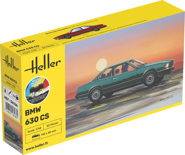 Heller Starter Kit BMW 630 CS 1/43 maquette voiture allemande
