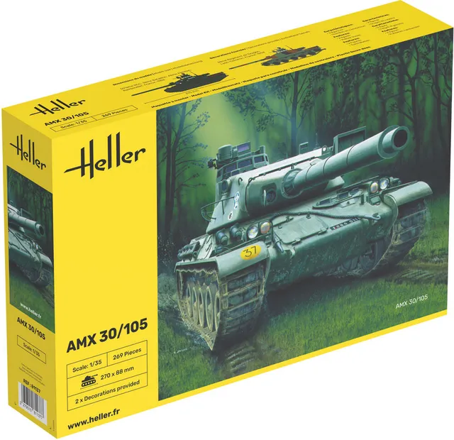 Heller Historical Collection AMX 30/105 1/35 maquette char français