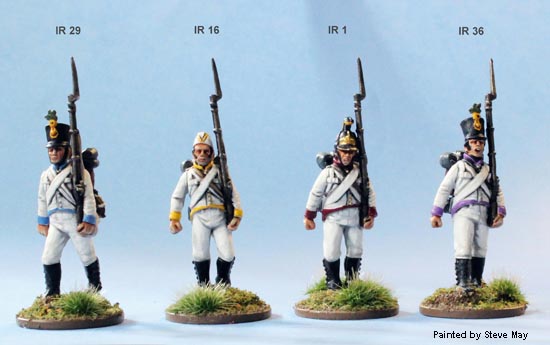 Perry Miniatures AN 40 infanterie autrichienne maquette 48 figurines