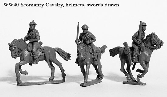 Perry Miniatures World War 2 WW40 figurines cavalerie Yeomanry charge