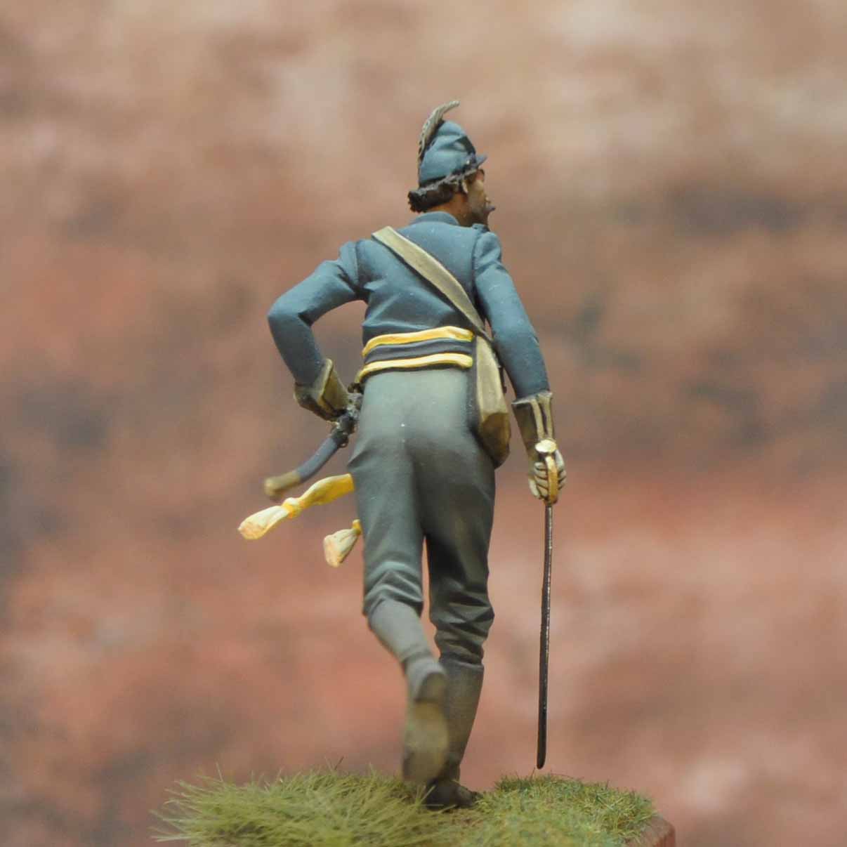 ART GIRONA International Confederate Officer figurine 1865