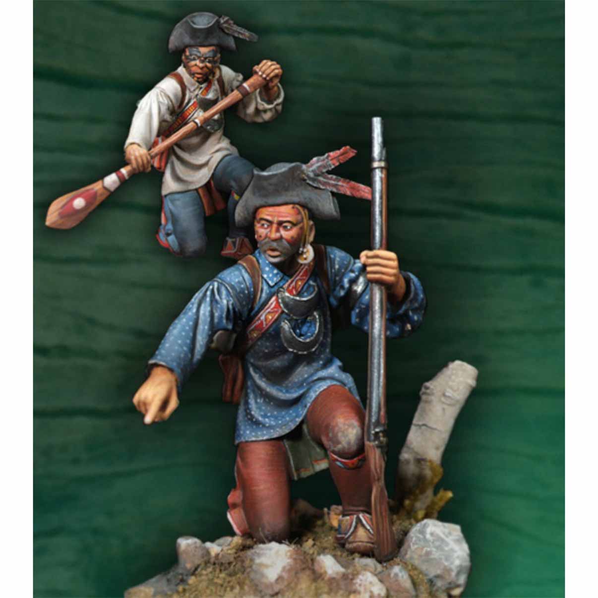 ART GIRONA Miniatures Guerriero Irochese figurine multipose