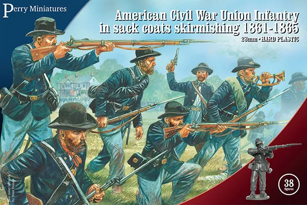 Perry ACW120 Union Infantry figurines coffret tirailleurs 38 pcs