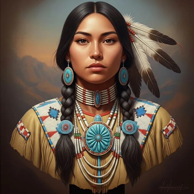 Art Girona Busts Shoshone buste amérindien à peindre