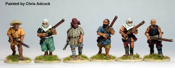 Perry Miniatures Samurai SAM39 figurines Ikko-Ikki arquebuse