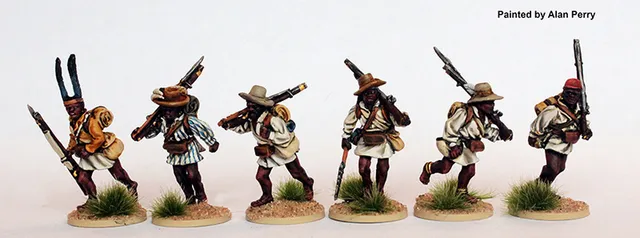 Perry Miniatures Cape Frontier CFB 19 figurines Fingoes marche