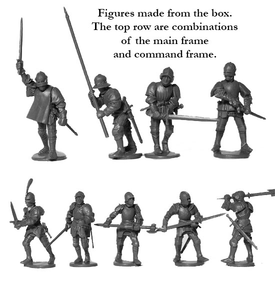 Perry Miniatures War of Roses D47 lot Armoured Array plastique