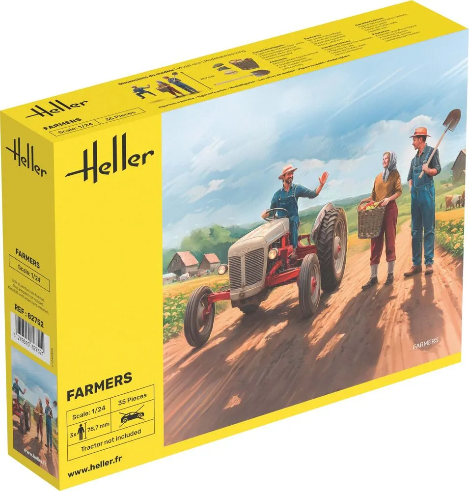 Heller Historical Collection Farmers maquette figurines 1/24