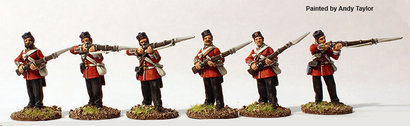 Perry BIF 6 Infanterie de ligne tir Kilmarnocks figurines métal