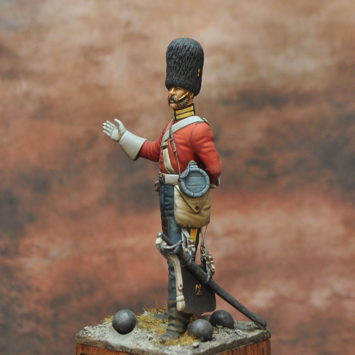 ART GIRONA International Serie Sergeant Scots Greys figurine 1854