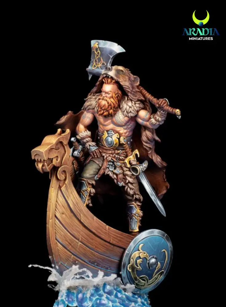 Aradia Minis Hyperborea Olafur Figurine résine 75 mm non peinte