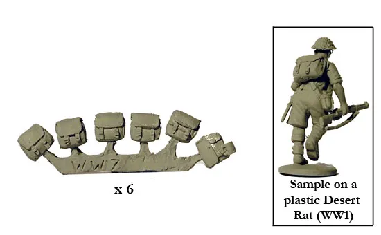 Perry Miniatures World War 2 WW7 figurine 28mm paquetage x36