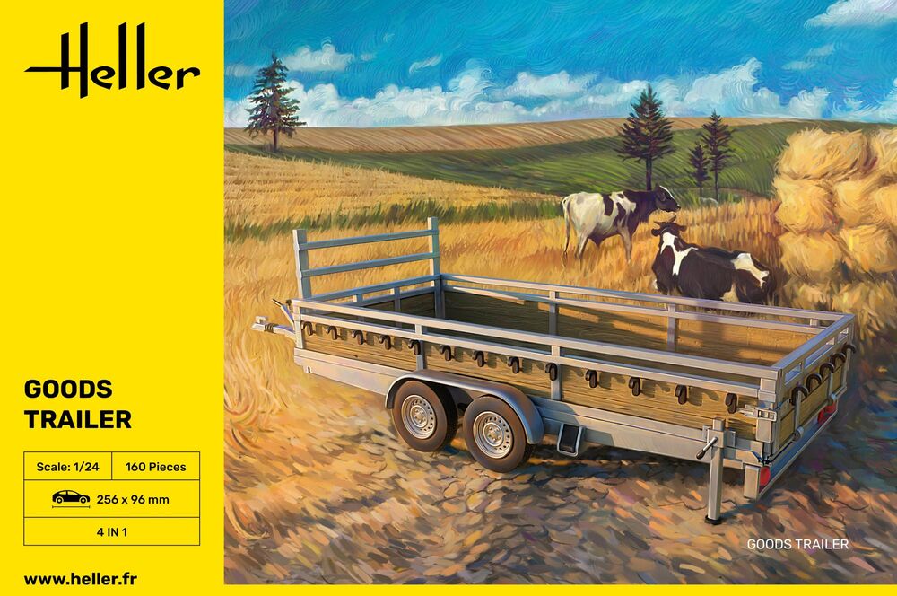 Heller Historical Collection Goods Trailer maquette remorque 1/24