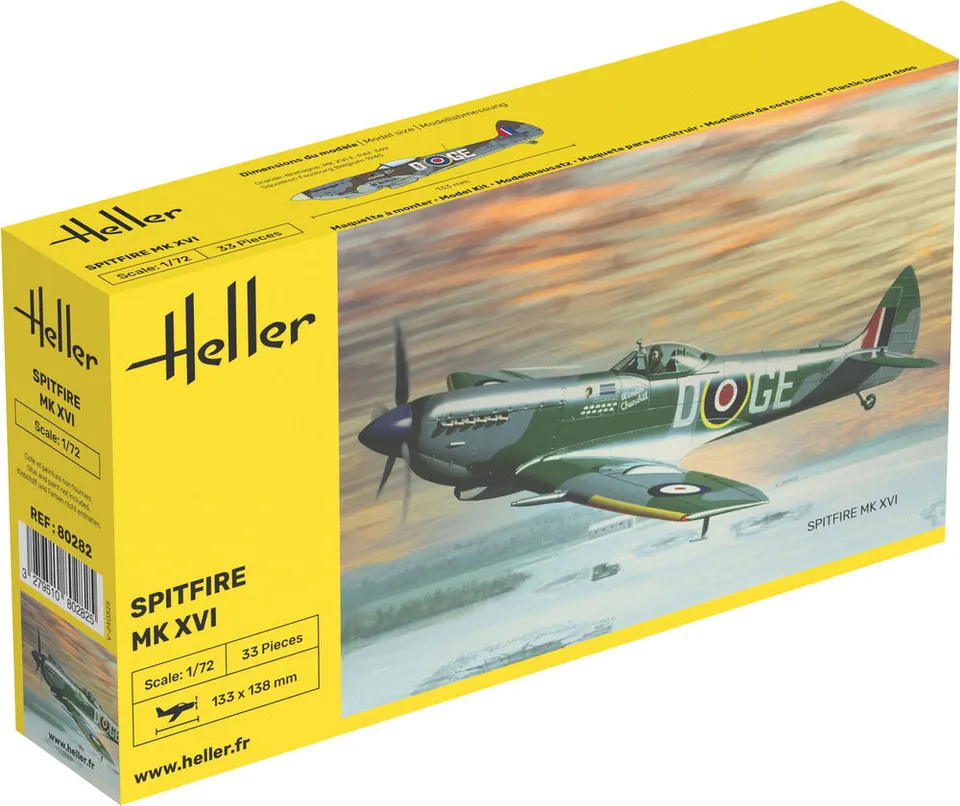 Heller The 9.99 Spitfire maquette 1/72 avion militaire